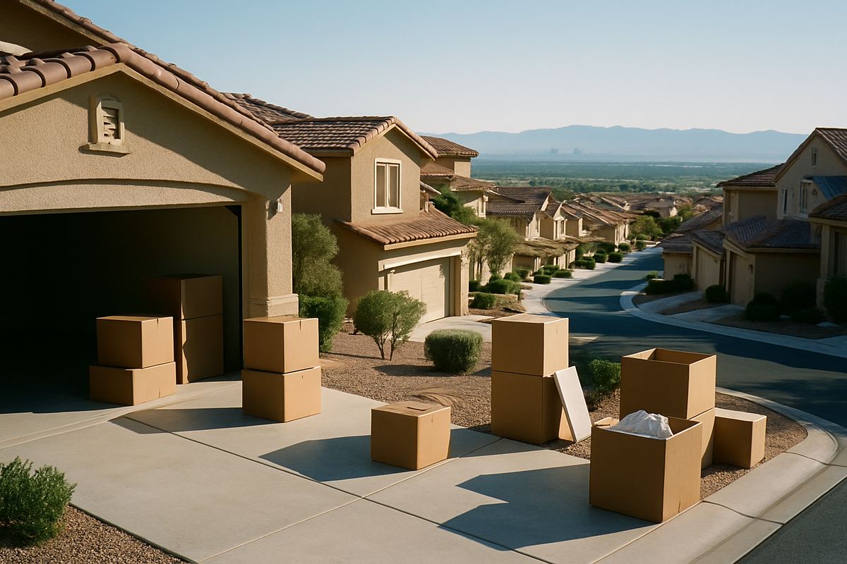Henderson hillside homes overlooking the Las Vegas valley